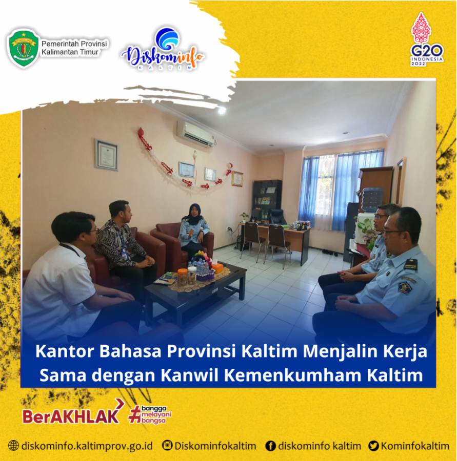 Kantor Bahasa Provinsi Kaltim Menjalin Kerja Sama Dengan Kanwil