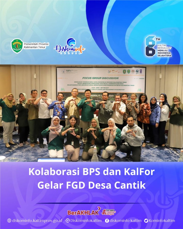 Kolaborasi BPS Dan KalFor Gelar FGD Desa Cantik