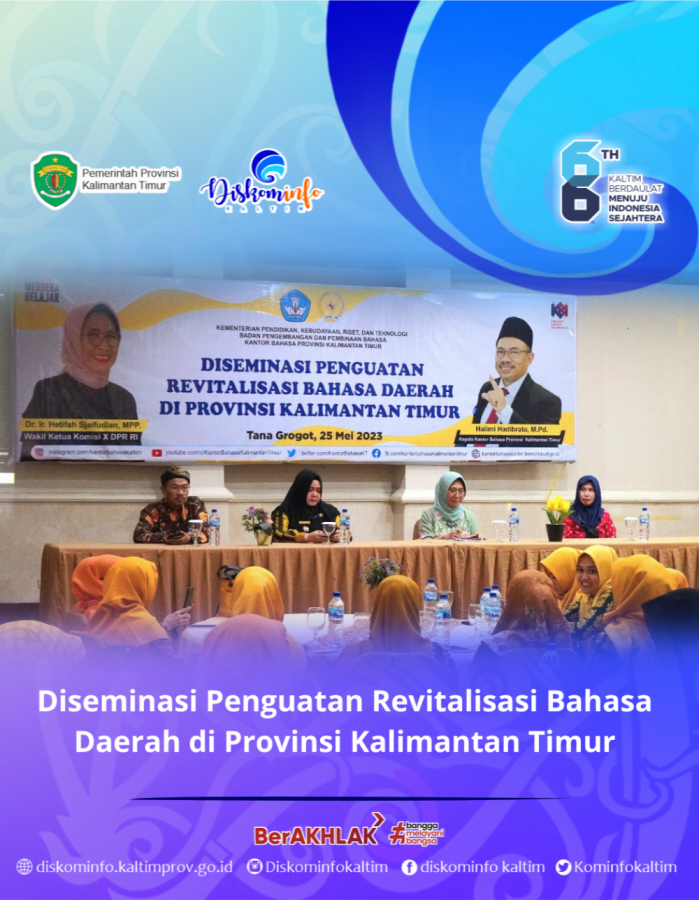 Diseminasi Penguatan Revitalisasi Bahasa Daerah di Provinsi Kalimantan Timur