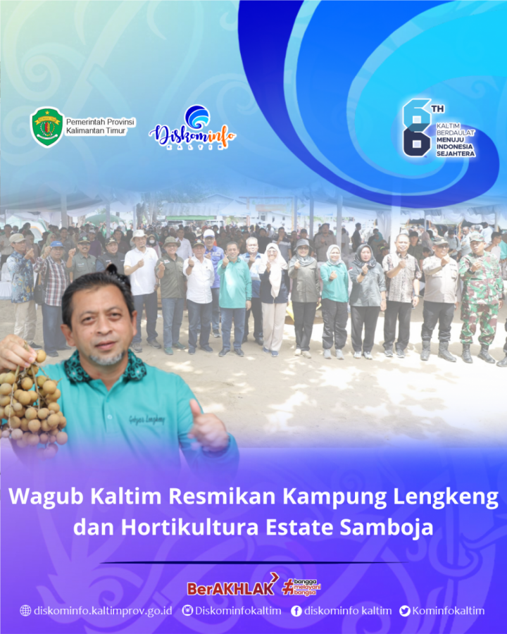Wagub Kaltim Resmikan Kampung Lengkeng dan Hortikultura Estate Samboja
