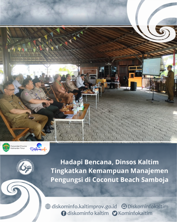Hadapi Bencana, Dinsos Kaltim Tingkatkan Kemampuan Manajemen Pengungsi di Coconut Beach Samboja