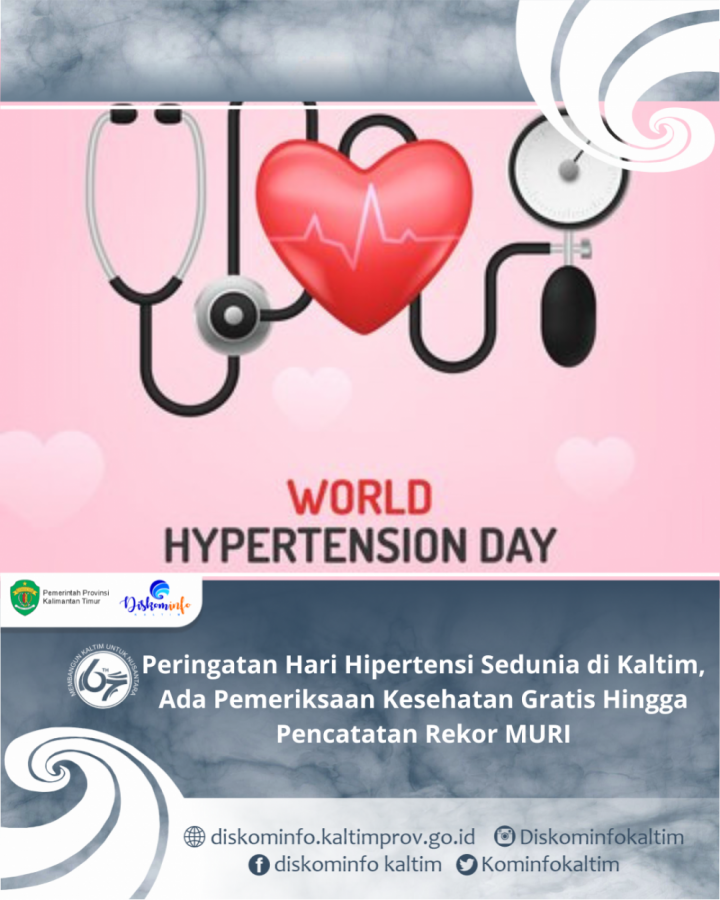 Peringatan Hari Hipertensi Sedunia di Kaltim, Ada Pemeriksaan Kesehatan Gratis Hingga Pencatatan Rekor MURI