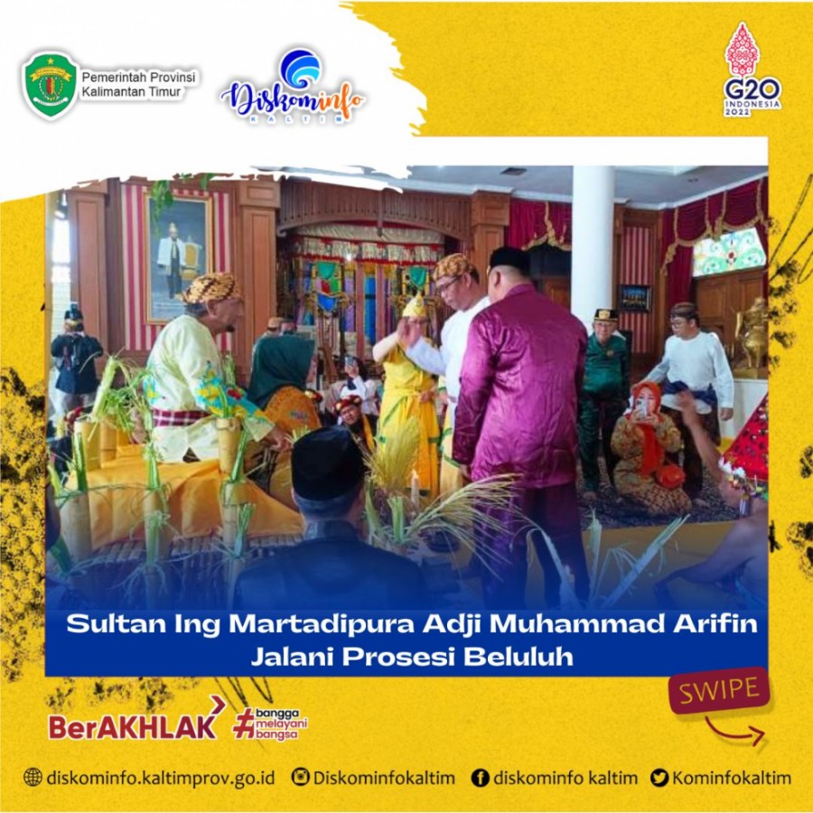 Sultan Ing Martadipura Adji Muhammad Arifin Jalani Prosesi Beluluh