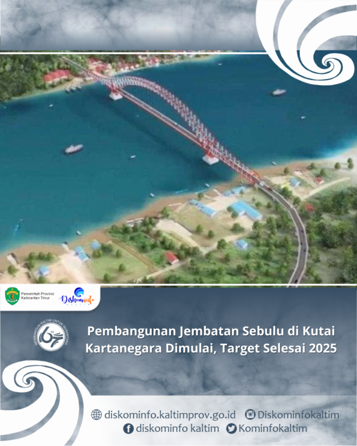 Pembangunan Jembatan Sebulu di Kutai Kartanegara Dimulai, Target Selesai 2025
