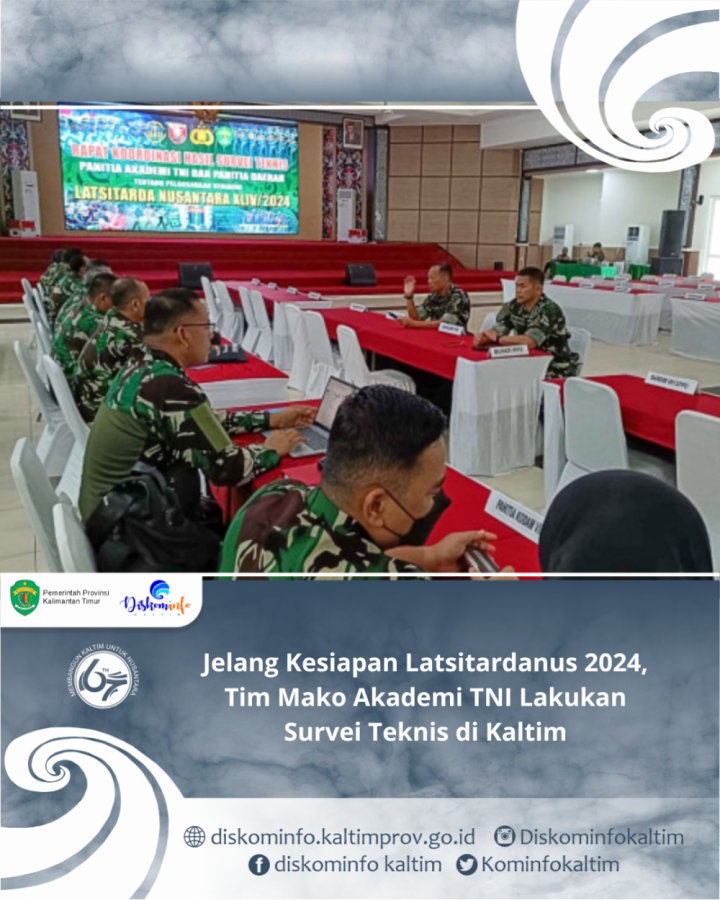 Jelang Kesiapan Latsitardanus 2024, Tim Mako Akademi TNI Lakukan Survei Teknis di Kaltim