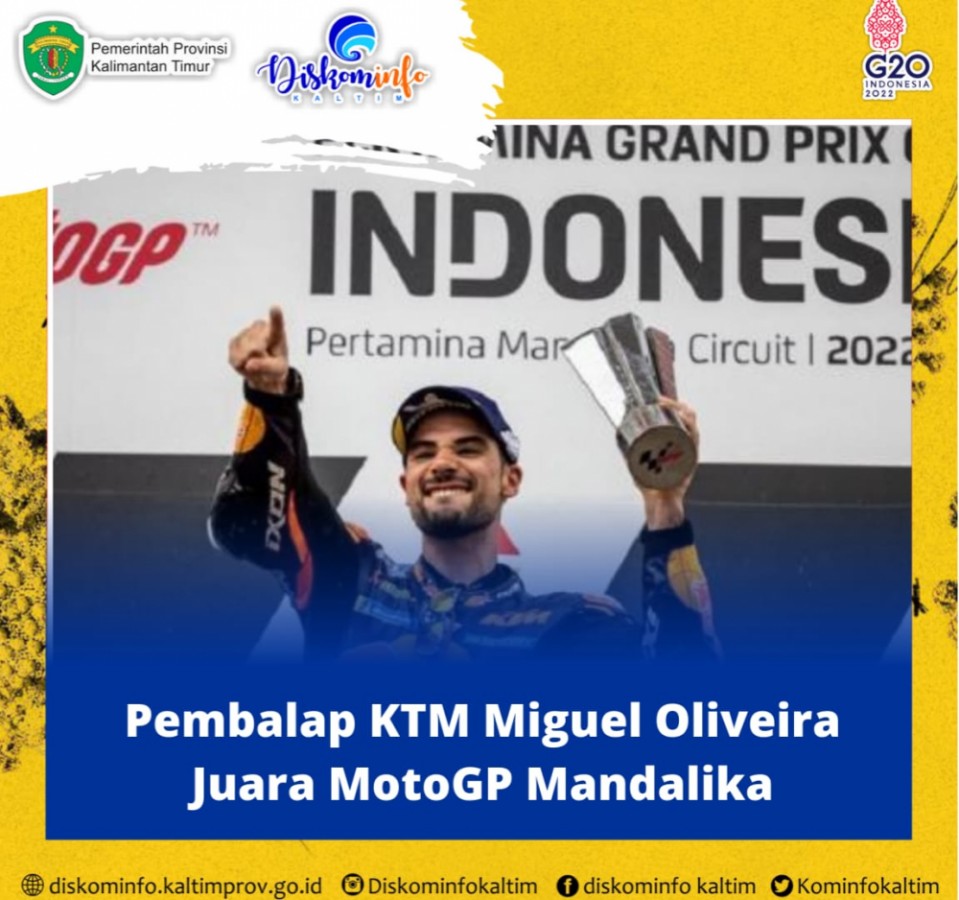 Pembalap KTM Miguel Oliveira Juara MotoGP Mandalika
