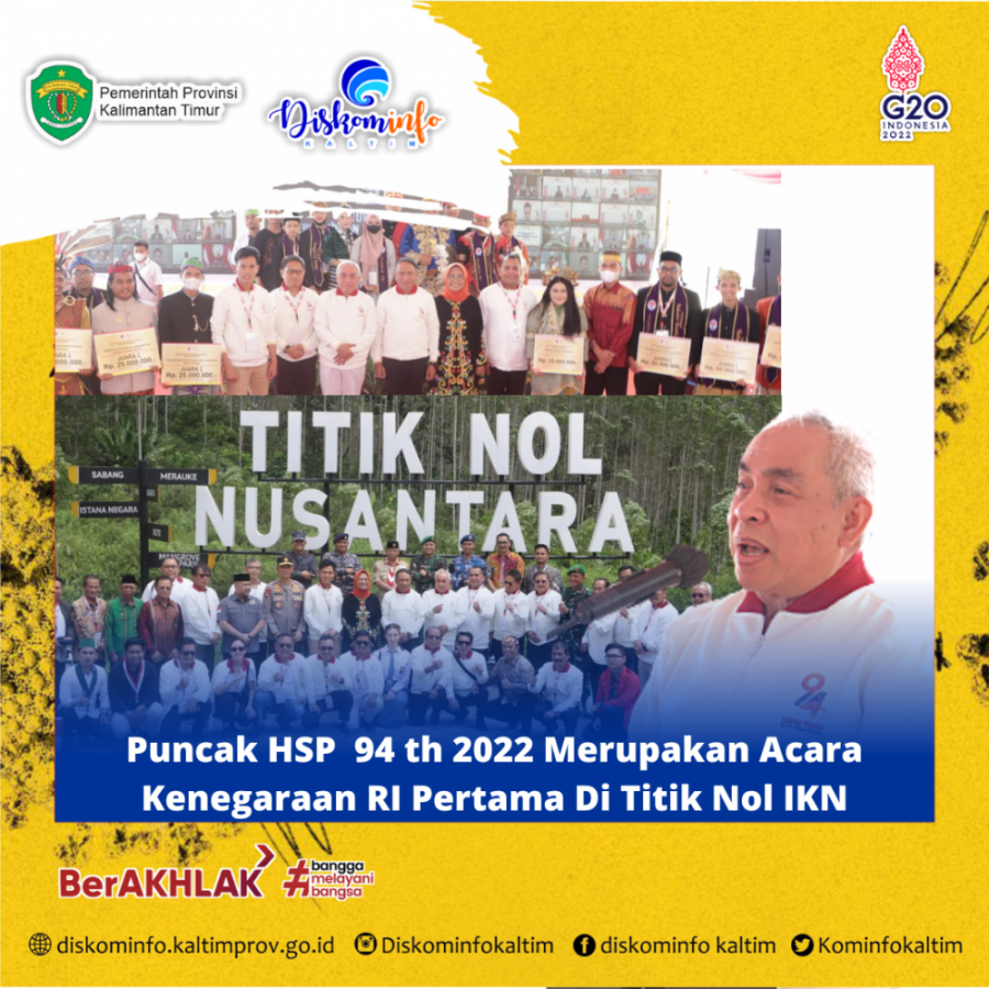 Puncak HSP 2022 Merupakan Acara Kenegaraan RI Pertama Di Titik Nol IKN