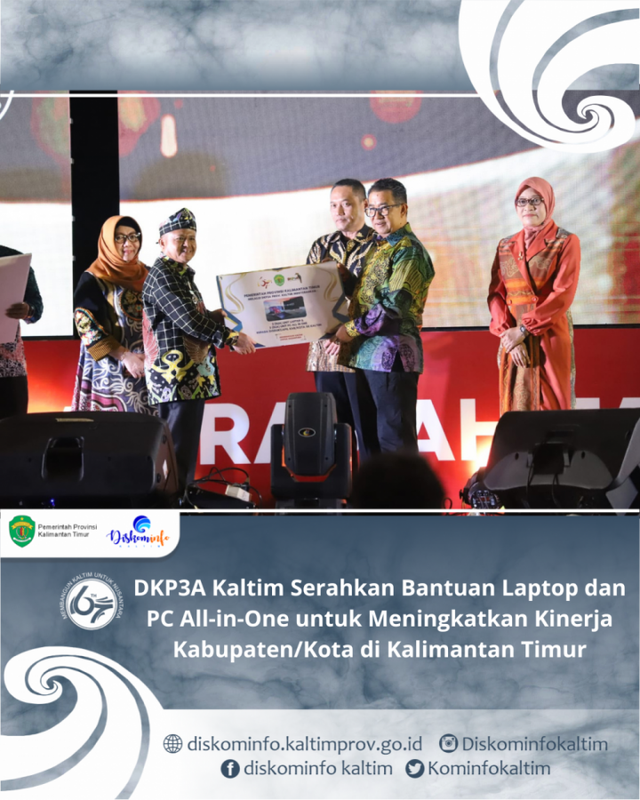 DKP3A Kaltim Serahkan Bantuan Laptop dan PC All-in-One untuk Meningkatkan Kinerja Kabupaten/Kota di Kalimantan Timur
