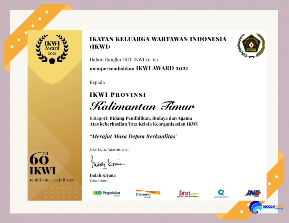 IKWI Kaltim Terima Award