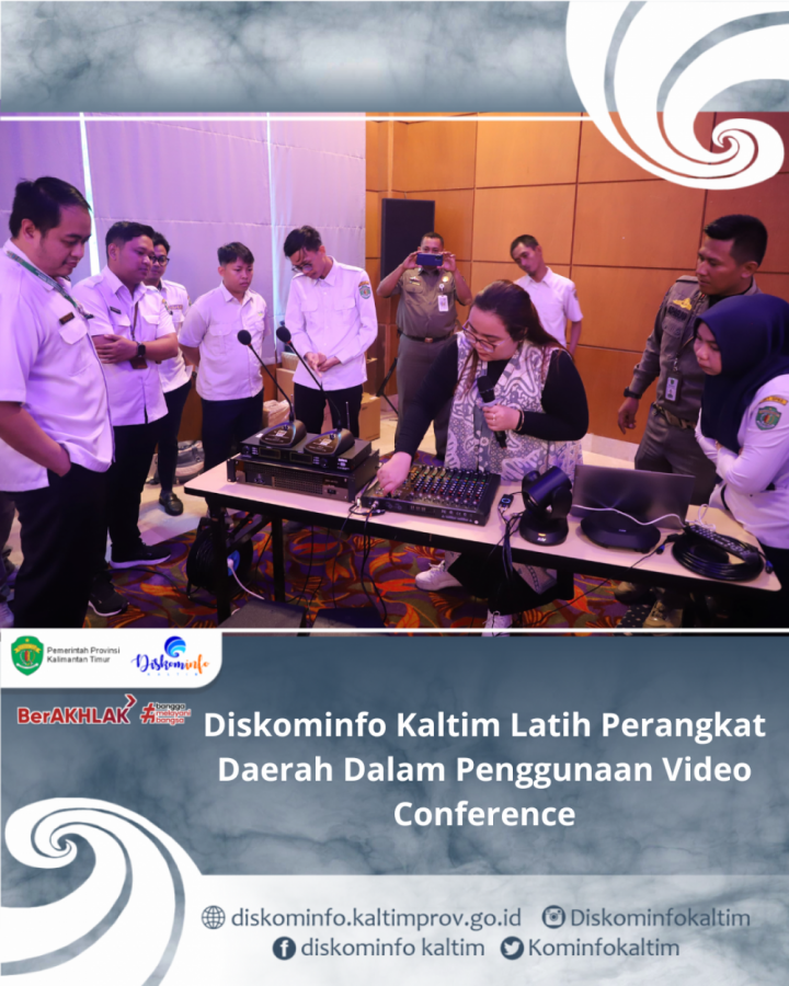 Diskominfo Kaltim Latih Perangkat Daerah dalam Penggunaan Video Conference