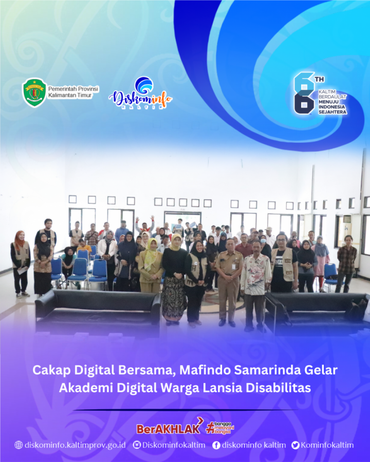 Cakap Digital Bersama, Mafindo Samarinda Gelar Akademi Digital Warga Lansia Disabilitas