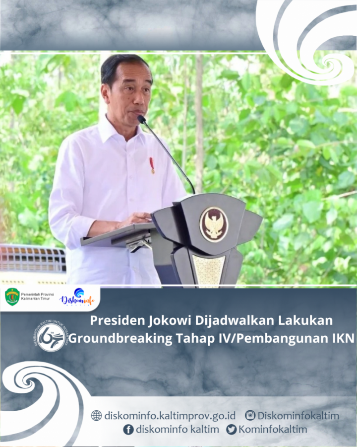 Presiden Jokowi Dijadwalkan Lakukan Groundbreaking Tahap IV/Pembangunan IKN