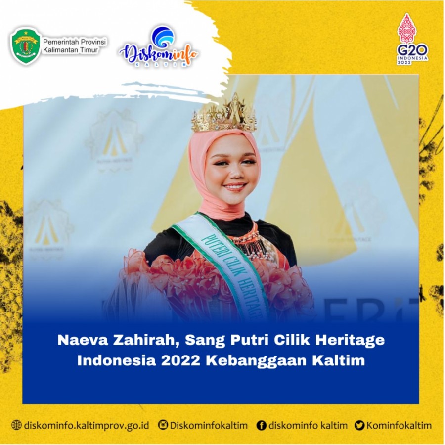 Naeva Zahirah, Sang Putri Cilik Heritage Indonesia 2022 Kebanggaan Kaltim