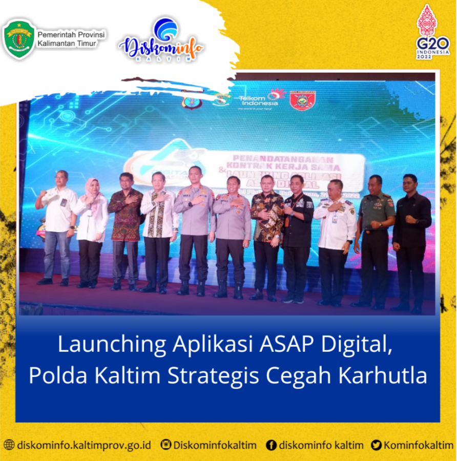 Launching Aplikasi ASAP Digital, Polda Kaltim Strategis Cegah Karhutla