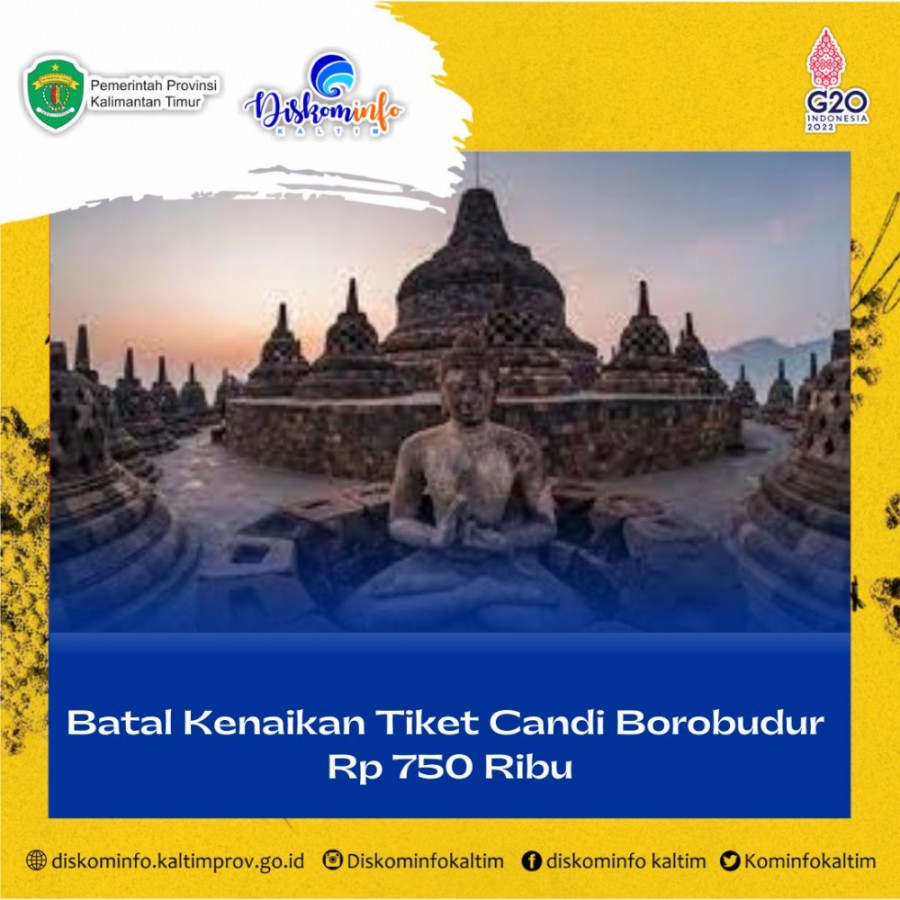 Batal Kenaikan Tiket Candi Borobudur Rp 750 Ribu