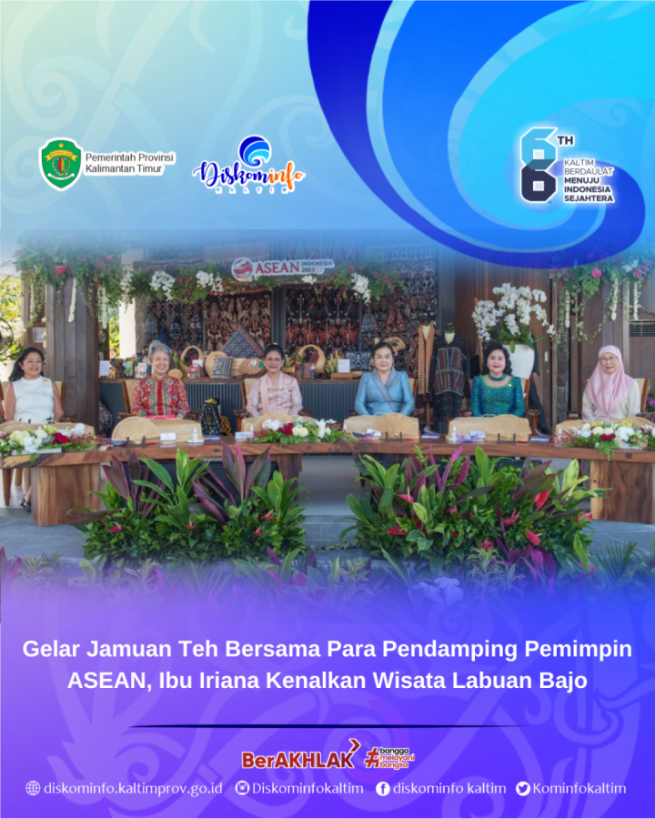 Gelar Jamuan Teh Bersama Para Pendamping Pemimpin ASEAN, Ibu Iriana Kenalkan Wisata Labuan Bajo
