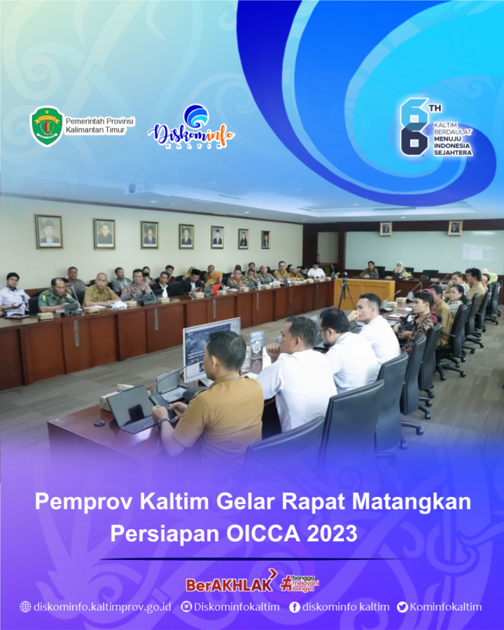 Pemprov Kaltim Gelar Rapat Matangkan Persiapan OICCA 2023