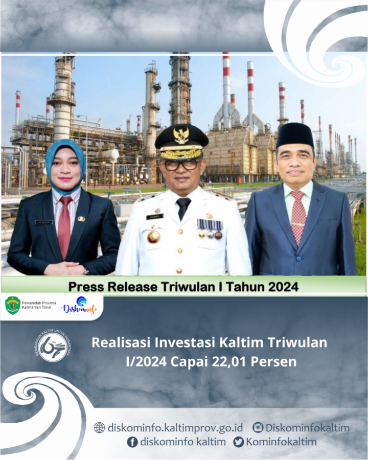 Realisasi Investasi Kaltim Triwulan I/2024 Capai 22,01 Persen