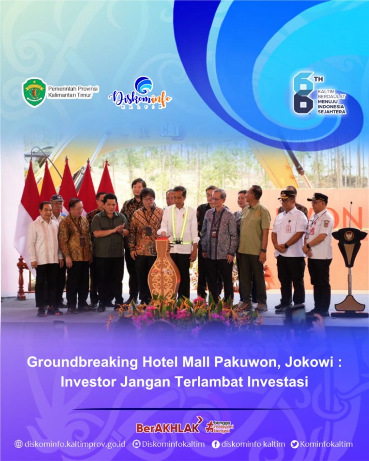 Groundbreaking Hotel Mall Pakuwon, Jokowi : Investor Jangan Terlambat Investasi