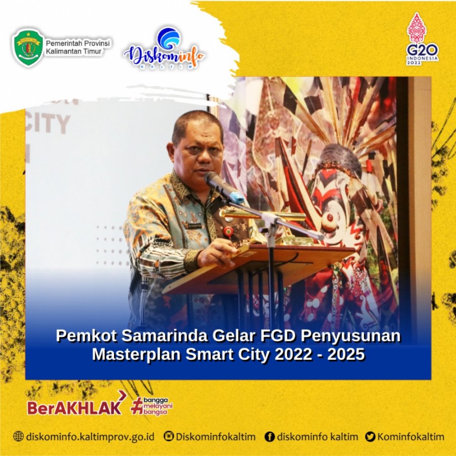 Pemkot Samarinda Gelar FGD Penyusunan Masterplan Smart City 2022 - 2025