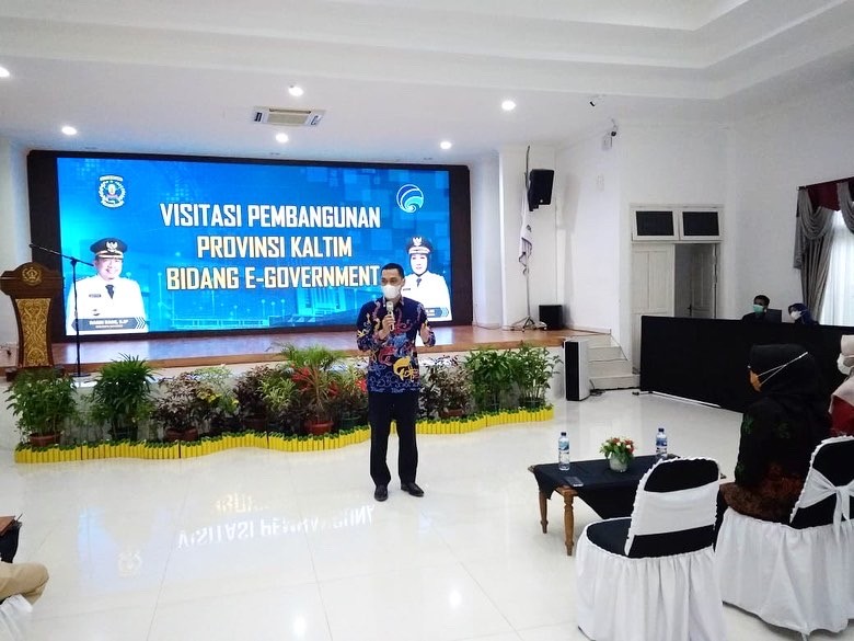Visitasi Diskominfo Kaltim Di Terima Langsung Wakil Walikota Bontang
