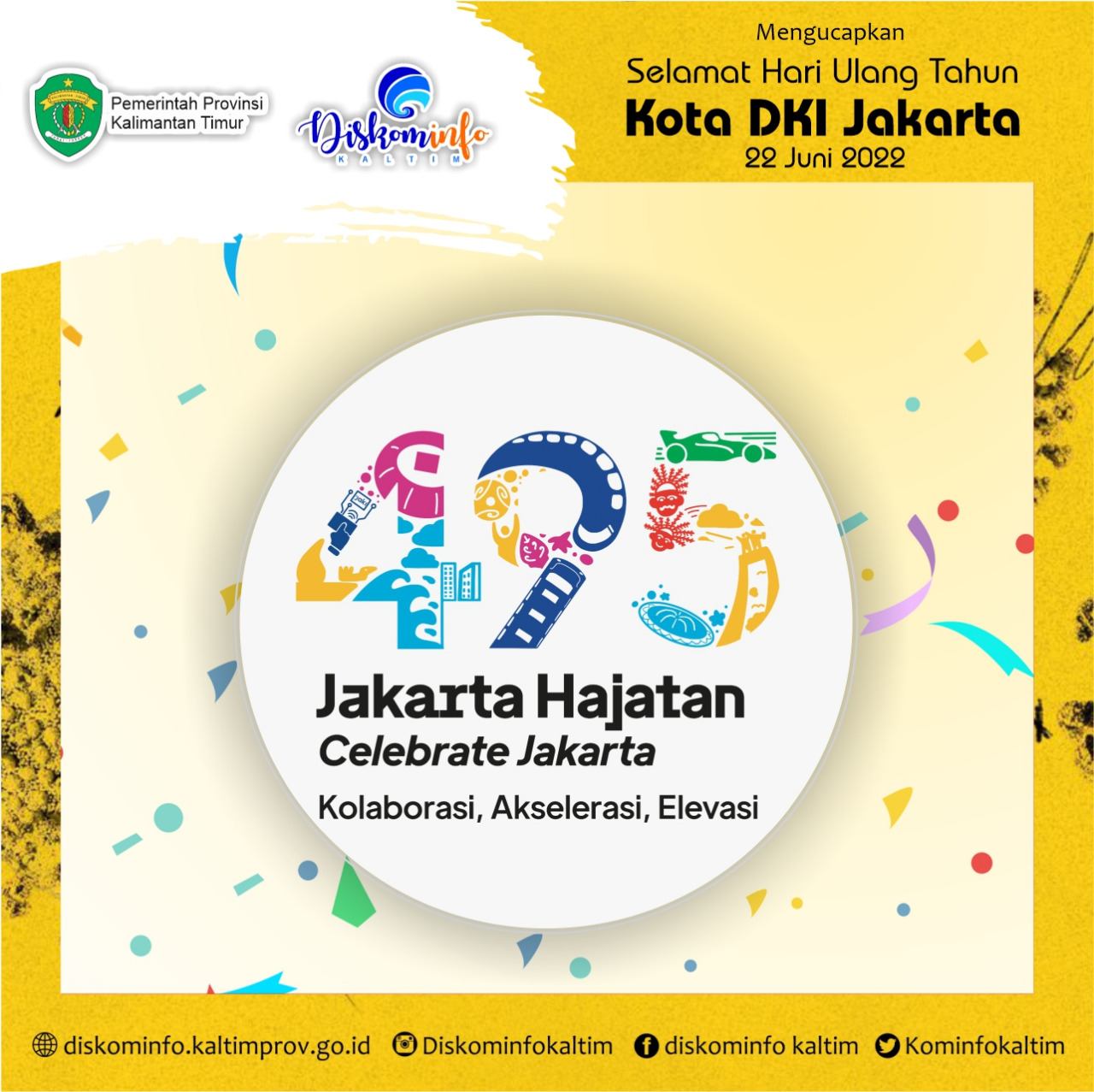 Dirgahayu HUT Kota DKI Jakarta ke-495