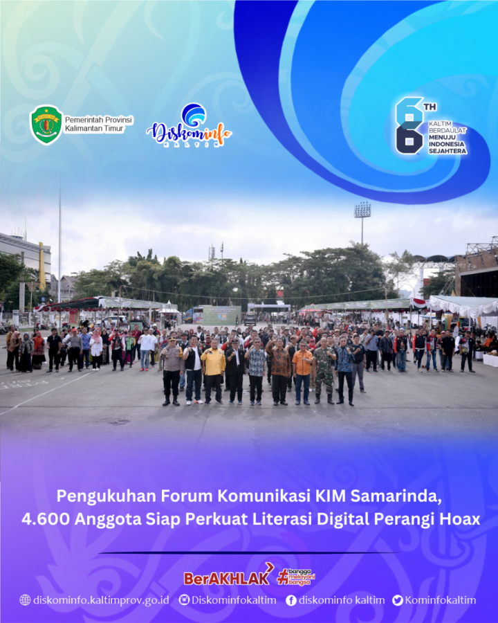 Pengukuhan Forum Komunikasi KIM Samarinda, 4.600 Anggota Siap Perkuat Literasi Digital Perangi Hoax