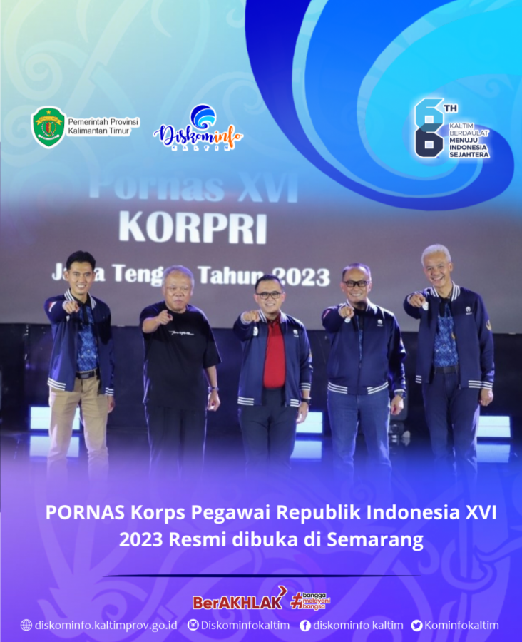 PORNAS Korps Pegawai Republik Indonesia XVI 2023 Resmi dibuka di Semarang