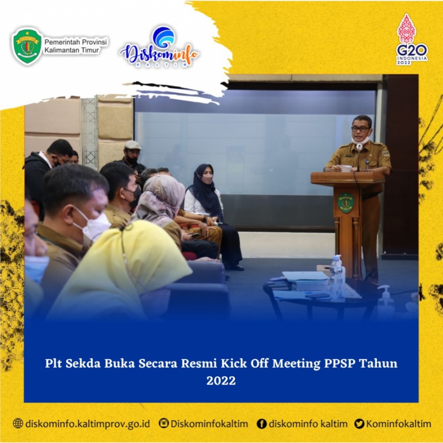 Plt Sekda Buka Secara Resmi Kick Off Meeting PPSP Tahun 2022
