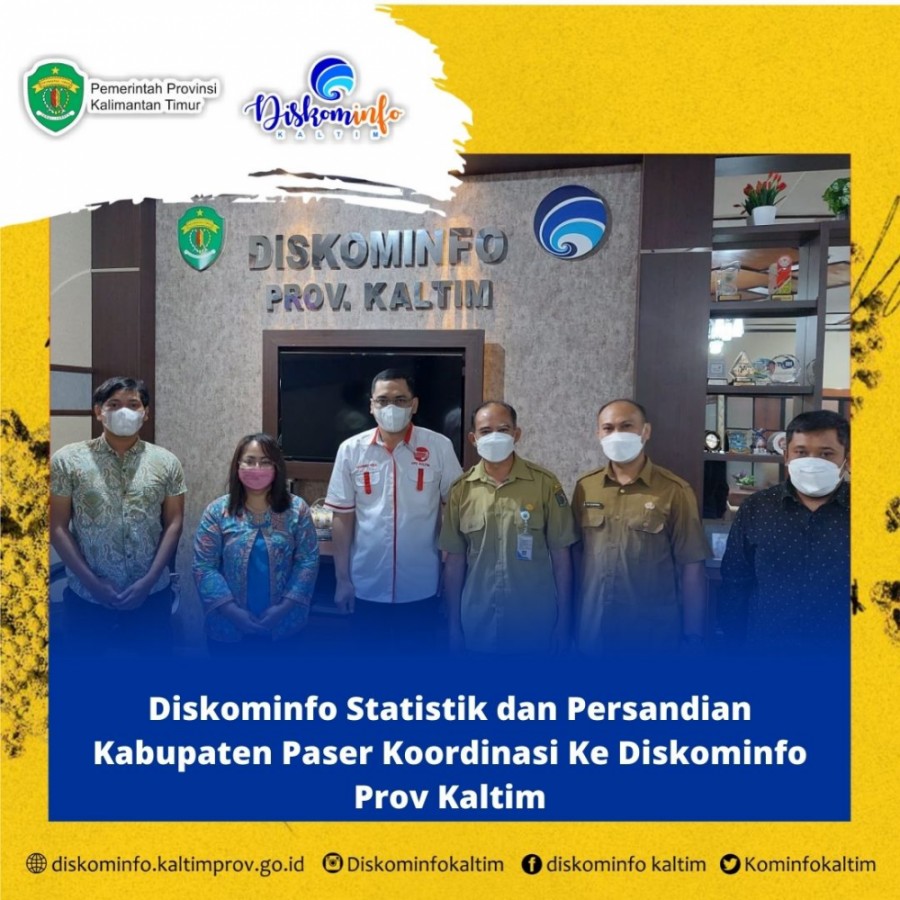 Diskominfo Statistik dan Persandian Kabupaten Paser Koordinasi Ke Diskominfo Prov Kaltim