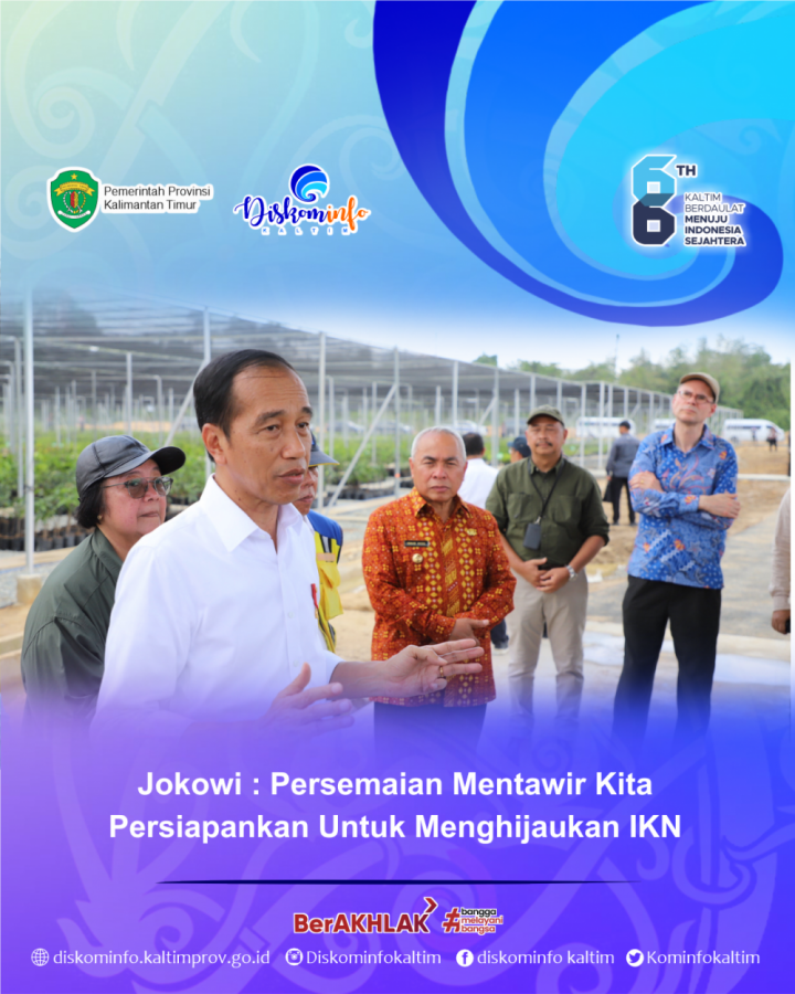 Jokowi : Persemaian Mentawir kita Persiapkan untuk Menghijaukan IKN