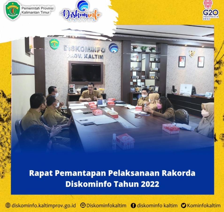 Rapat Pemantapan Pelaksanaan Rakorda Diskominfo Tahun 2022