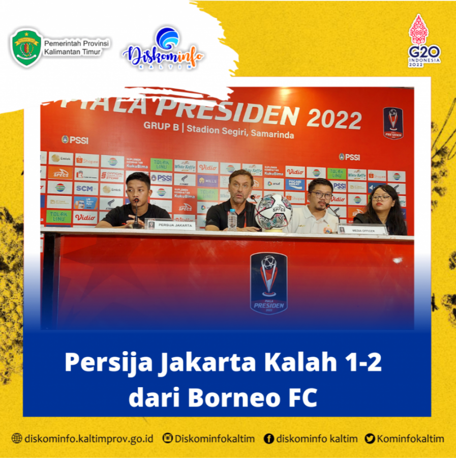 Persija Jakarta Kalah 1-2 dari Borneo FC