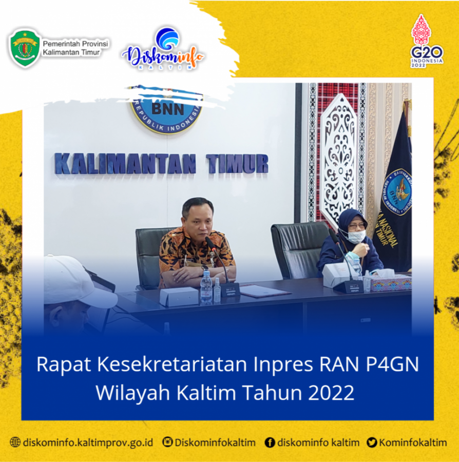 Rapat Kesekretariatan Inpres RAN P4GN Wilayah Kaltim Tahun 2022