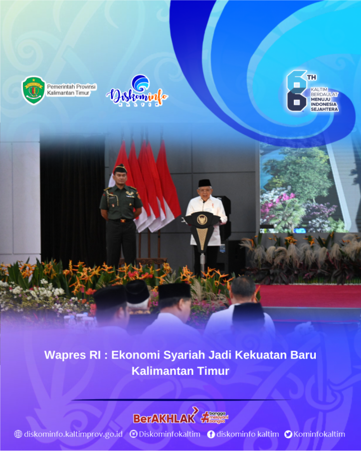 Wapres RI : Ekonomi Syariah Jadi Kekuatan Baru Kalimantan Timur