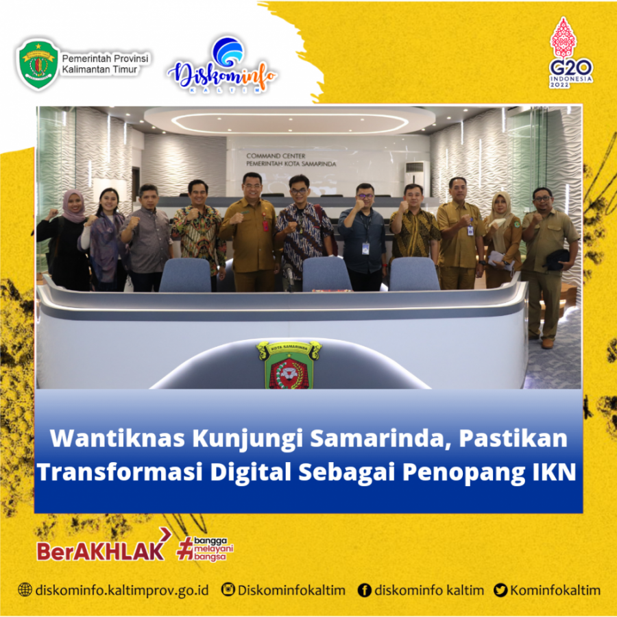 Wantiknas Kunjungi Samarinda, Pastikan Transformasi Digital Sebagai Penopang IKN