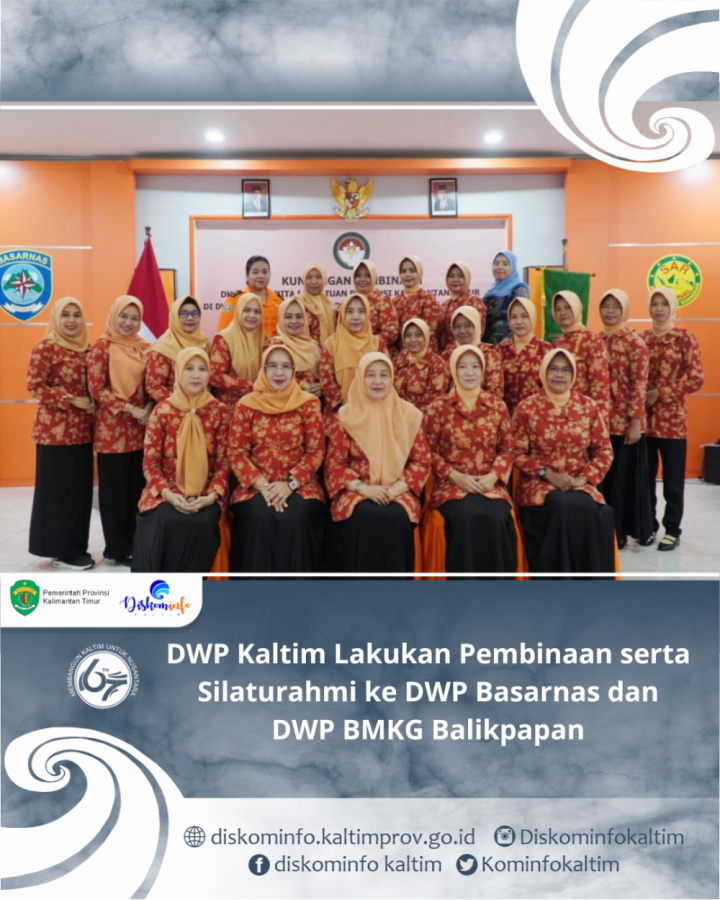 DWP Kaltim Lakukan Pembinaan serta Silaturahmi ke DWP Basarnas dan DWP BMKG Balikpapan