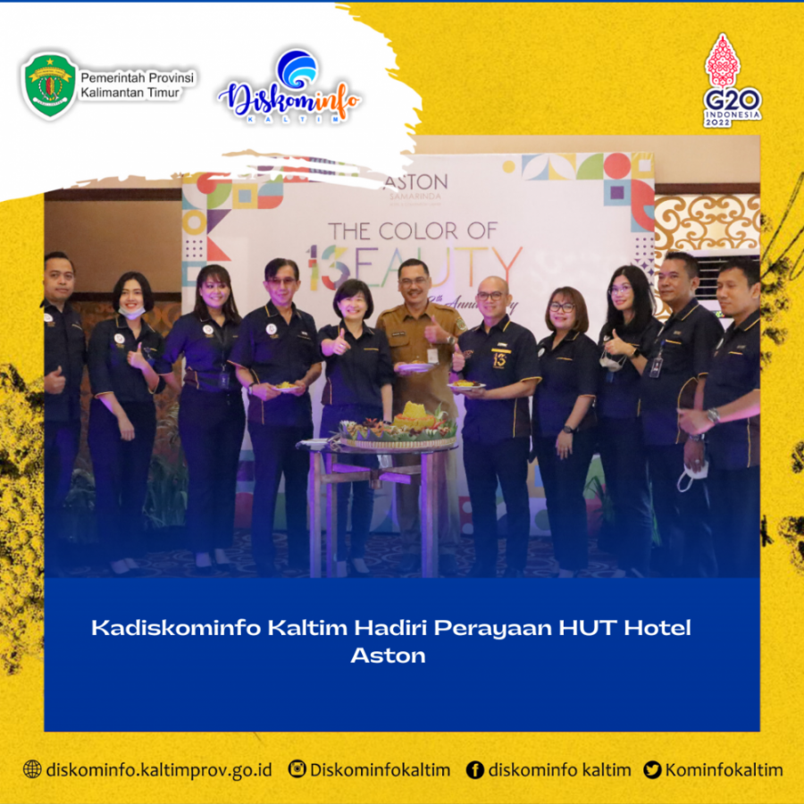 Kadiskominfo Kaltim Hadiri Perayaan HUT Hotel Aston