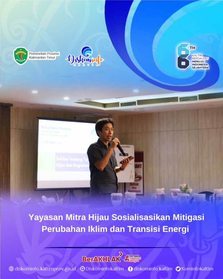 Yayasan Mitra Hijau Sosialisasikan Mitigasi Perubahan Iklim dan Transisi Energi 