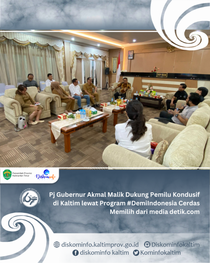 Pj Gubernur Akmal Malik Dukung Pemilu Kondusif di Kaltim lewat Program #DemiIndonesia Cerdas Memilih dari media detik.com