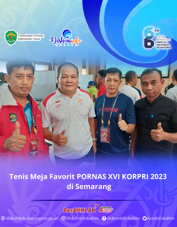 Tenis Meja Favorit PORNAS XVI KORPRI 2023 di Semarang