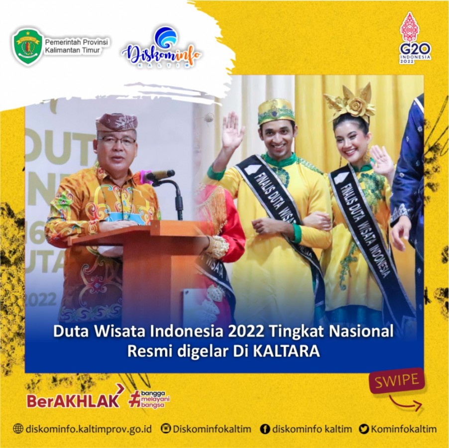 Duta Wisata Indonesia 2022 Tingkat Nasional Resmi digelar Di Kaltara