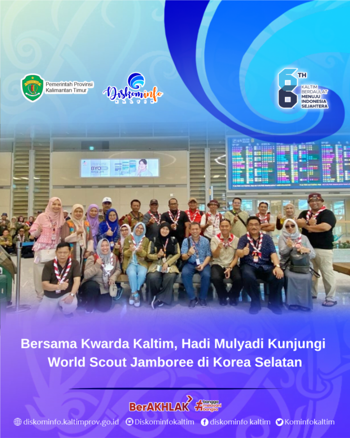 Bersama Kwarda Kaltim, Hadi Mulyadi Kunjungi World Scout Jamboree di Korea Selatan