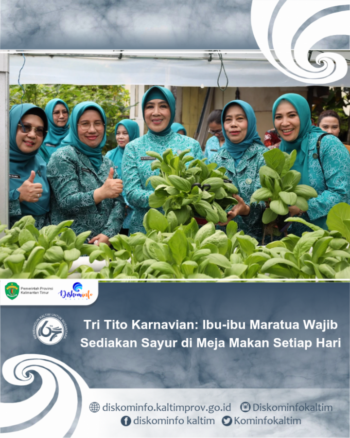 Tri Tito Karnavian: Ibu-ibu Maratua Wajib Sediakan Sayur di Meja Makan Setiap Hari