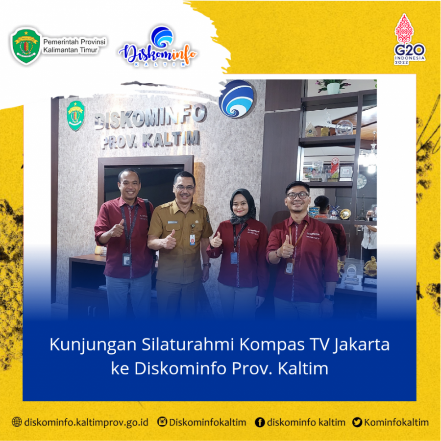 Kunjungan Silaturahmi Kompas TV Jakarta ke Diskominfo Prov. Kaltim