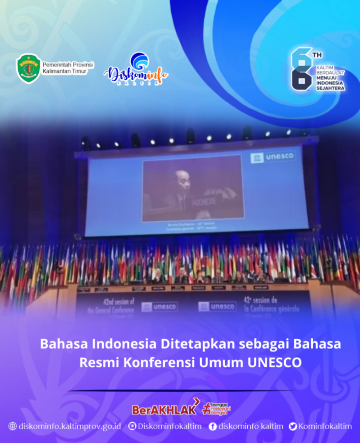 Bahasa Indonesia Ditetapkan sebagai Bahasa Resmi Konferensi Umum UNESCO