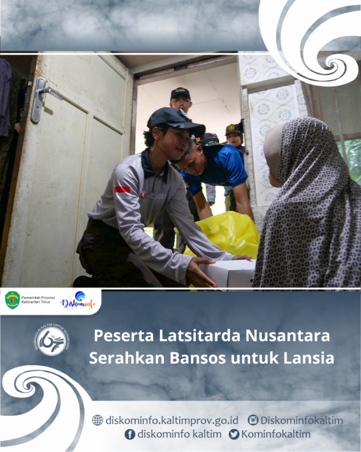 Peserta Latsitarda Nusantara Serahkan Bansos untuk Lansia 