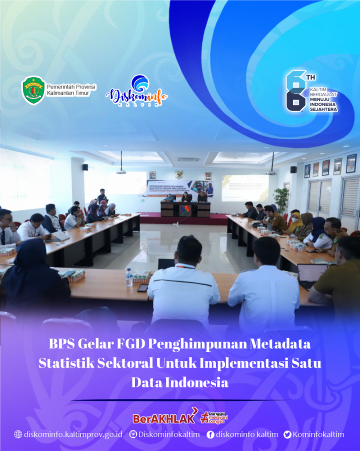 BPS Gelar FGD Penghimpunan Metadata Statistik Sektoral Untuk Implementasi Satu Data Indonesia