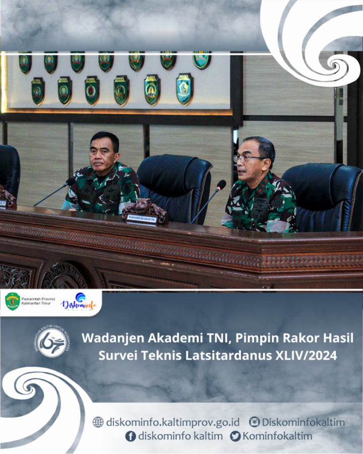 Wadanjen Akademi TNI, Pimpin Rakor Hasil Survei Teknis Latsitardanus XLIV/2024