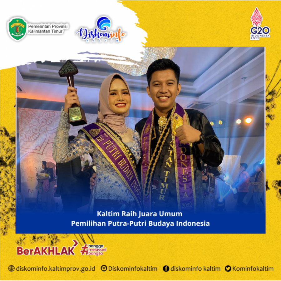 Kaltim Raih Juara Umum Pemilihan Putra-Putri Budaya Indonesia